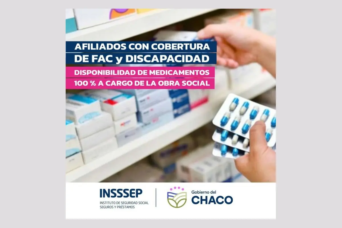 Desde el 18 de febrero, el INSSSEP entrega medicamentos crónicos en farmacias sociales