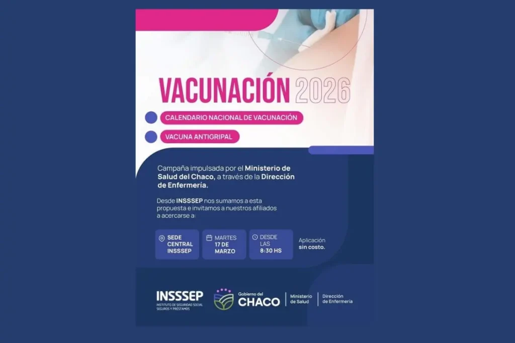 Afiliados podrán vacunarse en INSSSEP este martes 17 de marzo