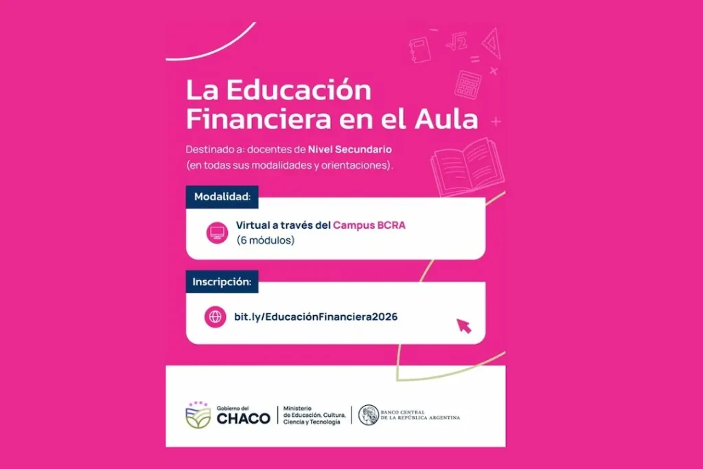 Educación ofrece curso gratuito de finanzas para docentes 2026
